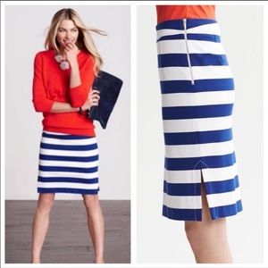 Banana Republic Striped Azur Pencil Skirt sz:s